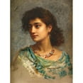 thumbnail image 2 of Edwin Long 12x14 Black Ornate Wood Framed Double Matted Museum Art Print Titled: Nouzhatoul-Aouadat (Delight of the Home), 2 of 5