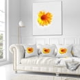 thumbnail image 3 of Designart Watercolor Yellow Coreopsis Sketch - Floral Throw Pillow - 16x16, 3 of 5