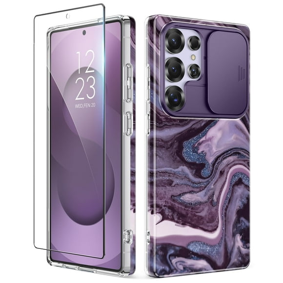 Funda de teléfono GVIEWIN para Samsung Galaxy S25 Ultra con funda deslizante