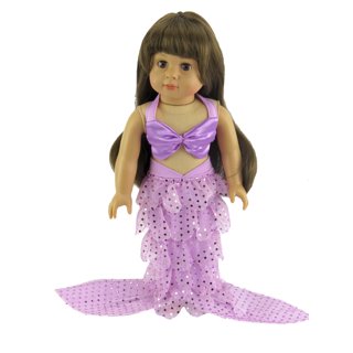 Pink and Purple Princess Gown with Crown -Compatible with 18 American Girl  Dolls, Madame Alexander, Our Generation, etc.