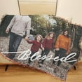 thumbnail image 3 of Woven Blanket Throw Personalized Photo Blanket Woven Customized Gifts for Family Friends Co-Workers on Birthday Anniversary Christmas Soft and Lightweight Blanket Woven with Fringe Blankets, 3 of 5