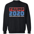 thumbnail image 2 of OXI Crewneck Sweatshirt - Trump 2020,Basic Casual Sweatshirts for Men's and Women Fleece Sweatshirt Long Sleeve- Black X-Large, 2 of 2