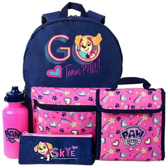 Paw Patrol Girls Backpack Set (Pack Of 4)