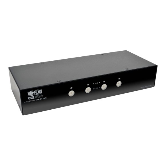 Tripp Lite 4-Port DisplayPort KVM Switch w/Audio, Cables and USB 3.0 SuperSpeed Hub B004-DPUA4-K