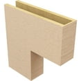 thumbnail image 5 of 5"W x 20"D x 20"H Thin Chapel Hill Rough Cedar Woodgrain TimberThane Corbel, Primed Tan, 5 of 6
