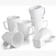 thumbnail image 1 of Juego de 6 Tazas Porcelana, Tazas de Cafe Grandes, Tazas de Té Blancas, Tazas Cerámica para Capuchino, Leche, Zumo, 1 of 4