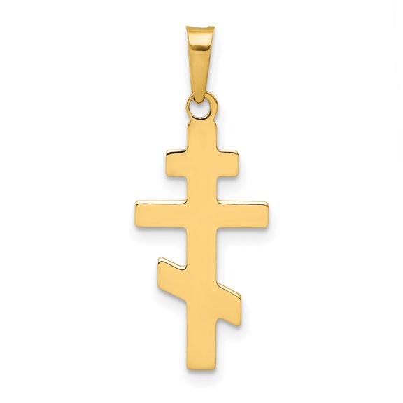 Beautiful 14k Eastern Orthodox Cross Charm