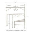 thumbnail image 3 of Plant Stand  3-Tier Indoor or Outdoor Folding Spiral Stair Wrought Iron Home and Garden Display with Staggered Shelves by Pure Garden (Antique White), 3 of 7