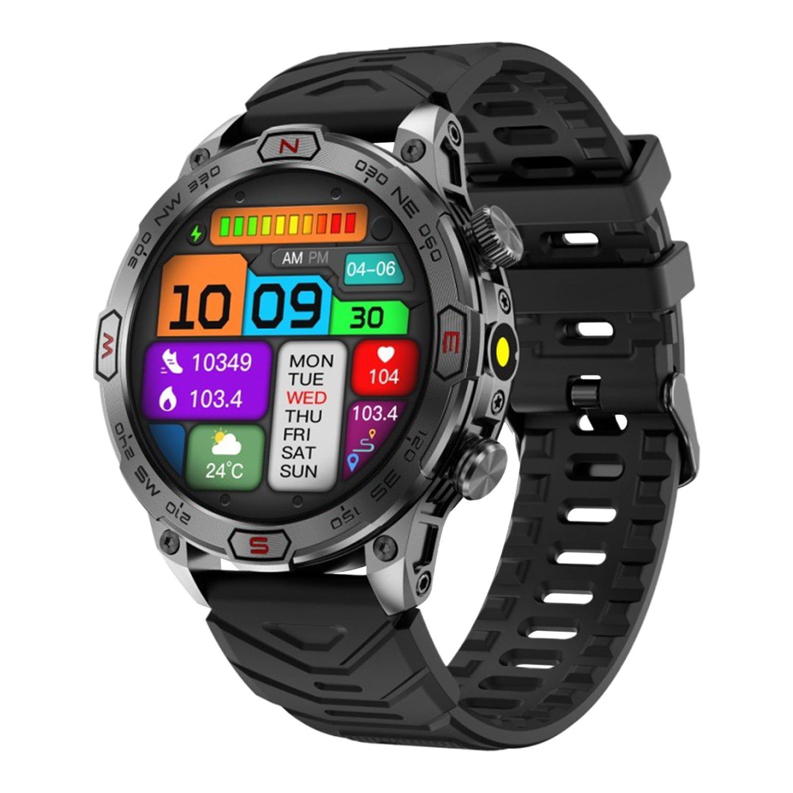 AZXY Smart Watch,Health Smart Watches,Bluetooth Smart Watch,Cheap Sports Touchscreen Smartwatch for Women Men Android with Talk Call Music,Waterproof Fitness Trackers
