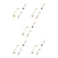 thumbnail image 2 of ZheElen Transparent Color Plastic Transparent Golden Trim Nib Ink Pen Impressive For School And Office piston pen-0.5mm 5Set, 2 of 6