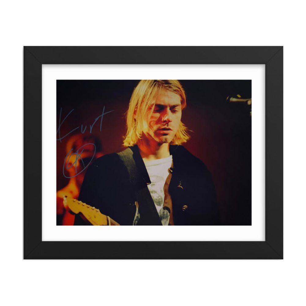 Kurt Cobain signed photo reprint