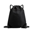 thumbnail image 4 of Mochila con cordón, bolsa con cordón, impermeable, soporte para bolas, mochila para Negro, 4 of 8