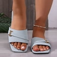 thumbnail image 2 of YgkuHd Women's Summer Slippers,Women's Versatile Flat Strappy Soft-Soled Beach Shoes Comfortable Summer Slippers for Summer Season, Daily Wear, 2 of 9