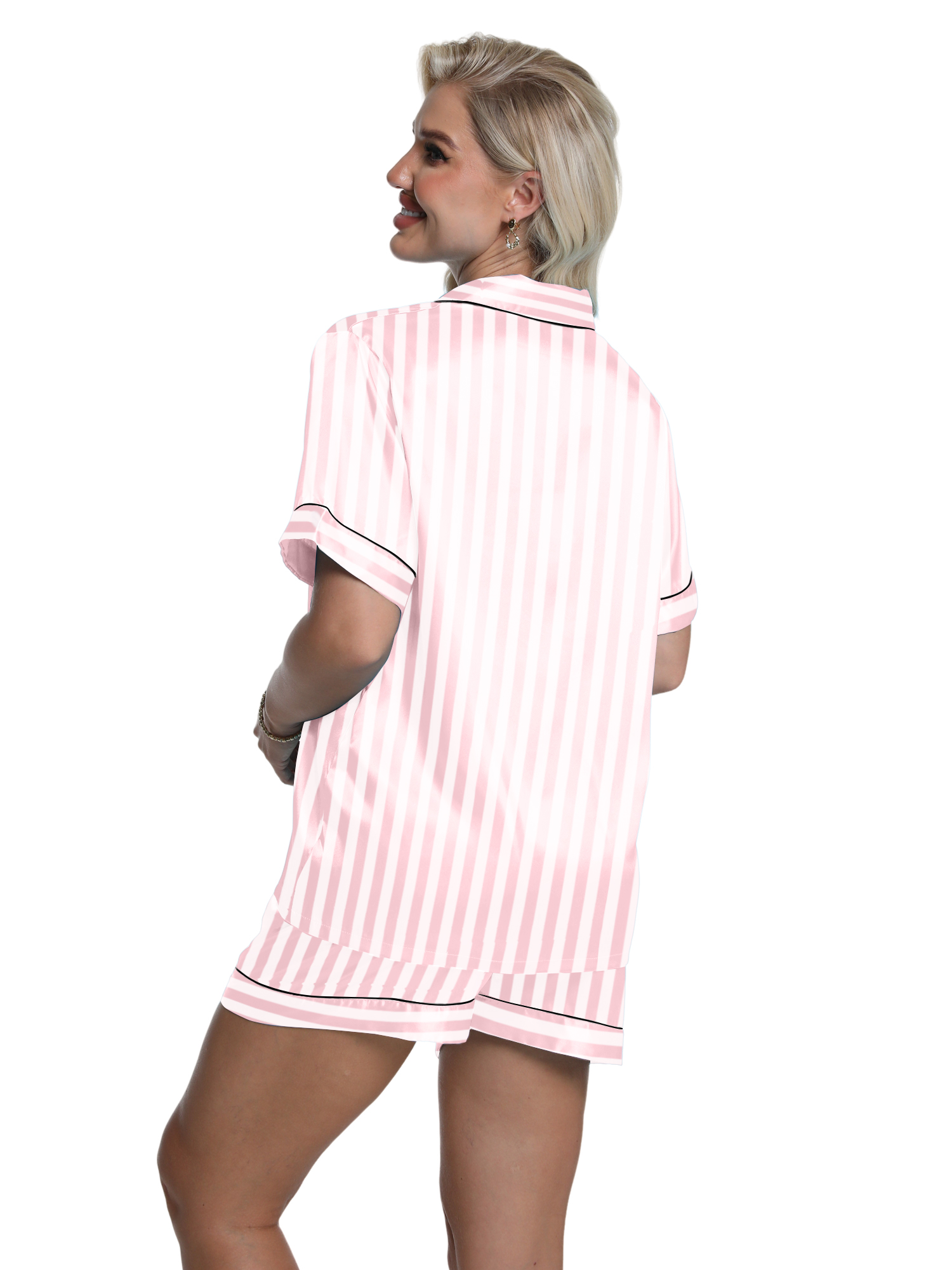 Dakimoe Women's Satin Pajama Set, 2-Piece photo 6