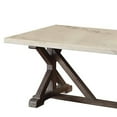 thumbnail image 3 of Acme Romina Coffee Table, White Nature Marble Top & Weathered Espresso, 3 of 6