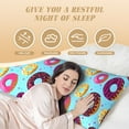 thumbnail image 4 of Picia Donuts Body Pillow Cover - Super Soft Microfiber 20x54 Body Pillow Case - Envelope Closure, Wrinkle, Stain Resistant Body Pillow Cover,Elegant Bedding, 4 of 8
