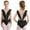 Black, variant on iiniim Kids Girls Figure Ice Skating Dress Tassel Skirted Leotard Rhythmic Gymnastics Competition Costume Dancewear Coffee 12