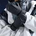 thumbnail image 4 of Jinhomg Snowboarding Mittens for Women Men Windproof Waterproof Outdoor Mittens Winter Thermal Cozy Snow Gloves with Hands Warmer Zipper Pocket Spring Saving Today Clearance Gray Free Size, 4 of 4