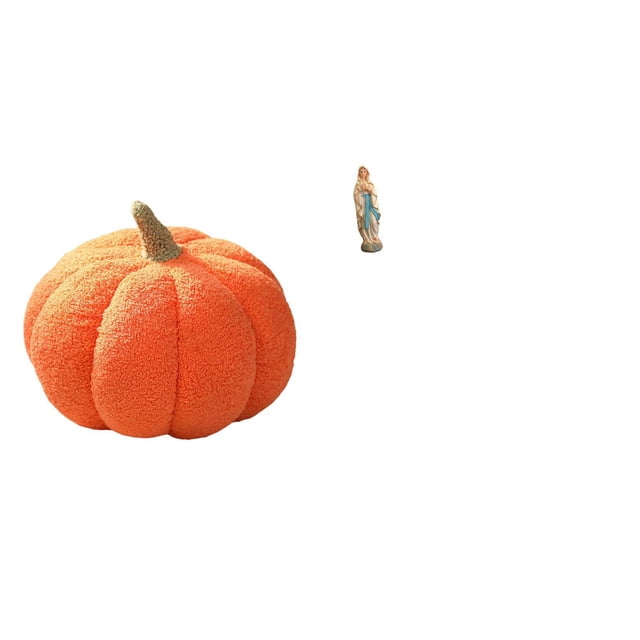 Cojín De Peluche De La Señora Calabaza, Decoración De Sofá De La Santísima María, Escultura De Halloween, Obra De Arte De Resina, Almohada Decorativa Para Dormitorio