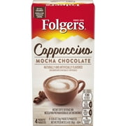 Folgers Mocha Chocolate Flavored Cappuccino Packets, 4 Count