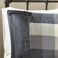 thumbnail image 4 of Pemberly Row Modern 7 Piece Herringbone Comforter Set in Gray, 4 of 8