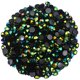 thumbnail image 1 of 4500 piezas SS6 0.079 in AB diamantes de imitación planos para uñas, manualidades, purpurina, gemas redondas, cristales, ropa, zapatos (fondo negro, verde oscuro AB), 1 of 5