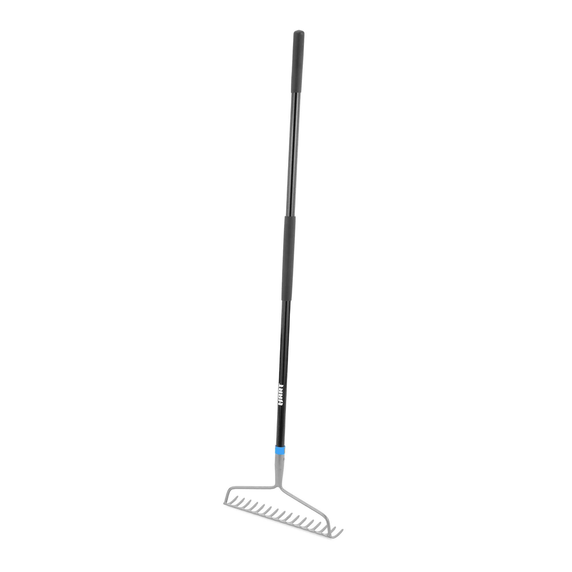 HART 16-Tine Steel Garden Bow Rake with Fiberglass Handle
