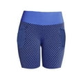 thumbnail image 3 of Abcnature Plus Size Shorts, Womens Athletic Shorts, Womens Stretch Leggings Fitness Running Gym Pockets Active Shorts, Yoga, Comfy Beach Shorts, Yoga Pants, Cycling Sport Shorts Blue XXL, 3 of 4