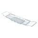 thumbnail image 2 of Bandeja para bañera Bandeja de baño de acero Estante de almacenamiento Ajustable con ranura Toallero Organizador Bandeja multipropósito para B BLESIY Bandeja para carrito de bañera, 2 of 8