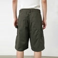 thumbnail image 2 of FRSASU Men's Classic Baggy Stretch Cargo Jean Shorts Lightweight Casual Outdoor Streetwear Demin Shorts with Pockets Army Green, 2 of 5