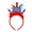D, variant on 4th of July Patriotic Headband - Independence Day Hair Accessories with Red White Blue Design, Holiday Party Favors and Supplies for Patriotic Celebrations, Memorial Day Events, 1 Pcs (A)