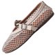 thumbnail image 1 of Zapatos de Mujer Casual Dressy con Hebilla de Metal Y Red de Pescado Superior, Zapatos Planos Transpirables para Primavera Verano, Pisos de Mujer Dressy, 1 of 9