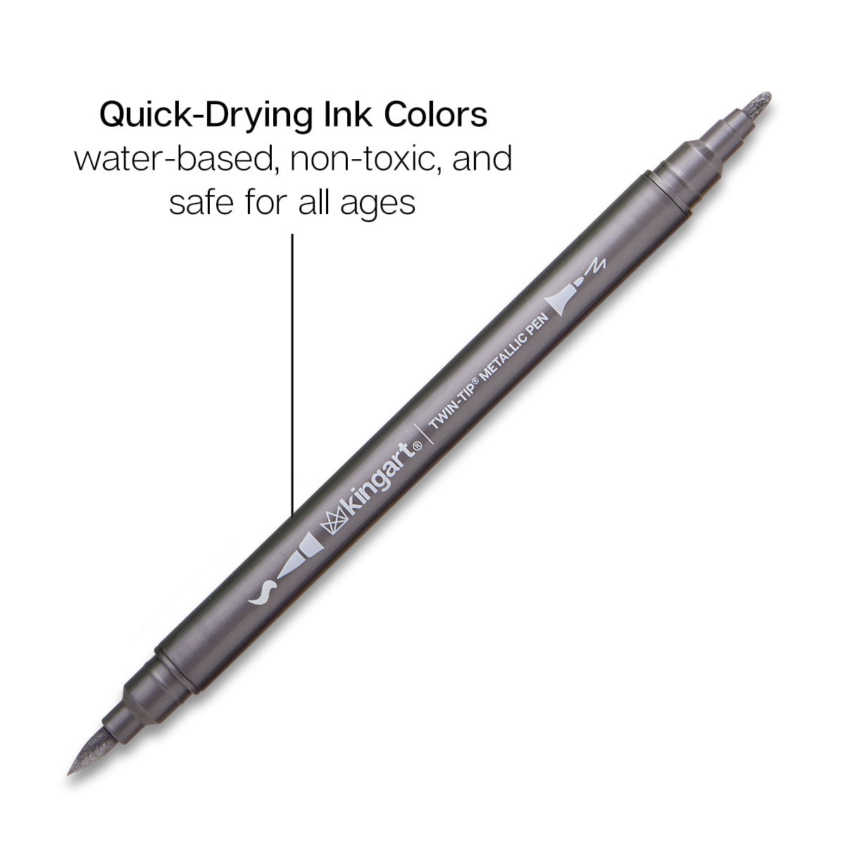 Twin-Tip Metallic Pens 24 Colors