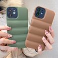 thumbnail image 2 of Chaqueta de plumón de Tpu de algodón 3d, fundas de teléfono acolchadas de cara norte, fundas protectoras a prueba de golpes para Iphone 14 Plus 13 12 Pro Xs Max Xr Xs 7/8, 2 of 4