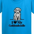 thumbnail image 4 of Inktastic I Love My Goldendoodle Dog Youth T-Shirt, 4 of 5