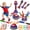 red, variant on Chuvikid 3 in 1 Spider Rocket Launcher for Kid,Stomp Rockets,Ring Toss Game,Jump Toys with Remote Control,Outside & Indoor Sports Toys Gifts for Kids Ages 3-8