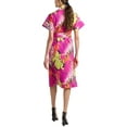 thumbnail image 2 of Natori womens N  Palms Poplin Shirt Dress, XL, Pink, 2 of 3