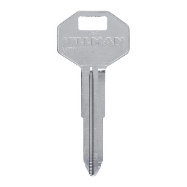 Llave en Blanco Automotriz Hillman Doble Cara para Mitsubishi