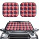 thumbnail image 2 of Balery Heart Plaid Parasol para parabrisas de coche de 2 piezas | Parasol plegable para parabrisas delantero de coche para la mayoría de sedanes-Small, 2 of 6