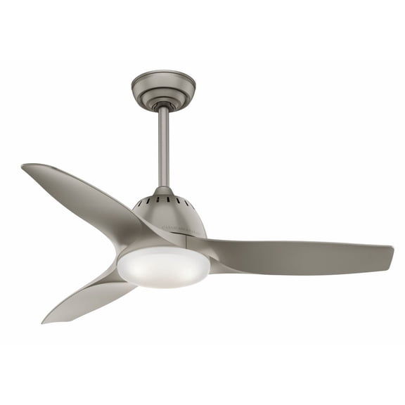 Casablanca Wisp 44 Inch Indoor Ceiling Fan with LED Light, Painted Pewter