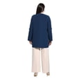 thumbnail image 5 of Navy Blue - Shawl Collar - Unlined - Plus Size Jacket - Alia, 5 of 5