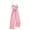 Rose, variante sur Qudderr Combinaison à Jambes Larges pour Filles Tout-Petits Combinaison à Volants Épaules Dénudées Body Imprimé pour Filles Été Taille 8-12T
