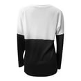 thumbnail image 7 of LYXSSBYX Women Fall Sweaters for Women 2022 Hot Sale Clearance Women's Casual Splicing Hedging Pocket Blouse Long Sleeve Tops Sweater, 7 of 7