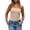 D529/Khaki, variant on Women Tank Tops Built In Bra Sleeveless Camisole Top Low Cut Strappy With Removable Padding For Comfort And Support Fashion Beach Vacation Clothes