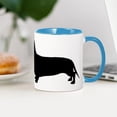 thumbnail image 4 of CafePress - Dachshund Silhouette - 11 oz Ceramic Mug - Novelty Coffee Tea Cup, 4 of 6