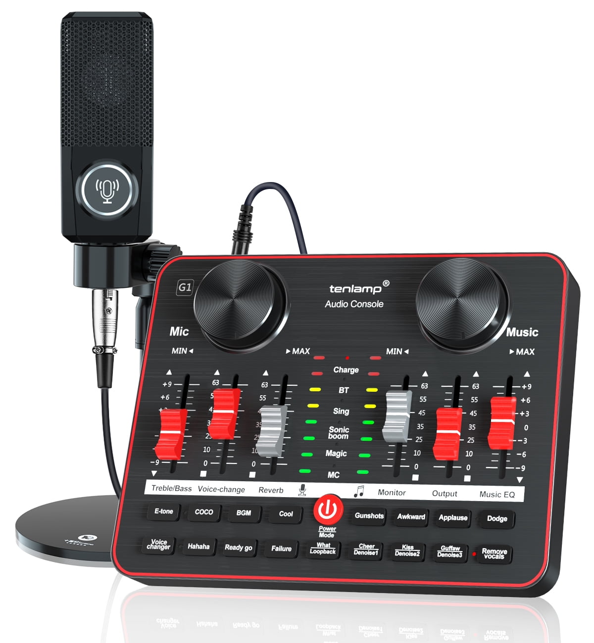 Grønne bønner telegram anspore Live Sound Card Set, G1 Audio Mixer Kit with Streaming Microphone,Audio  Interface Voice Changer, USB DIGITAL Podcast Equipment Bundle for  Streaming/Singing/Gaming on Phone or PC - Walmart.com