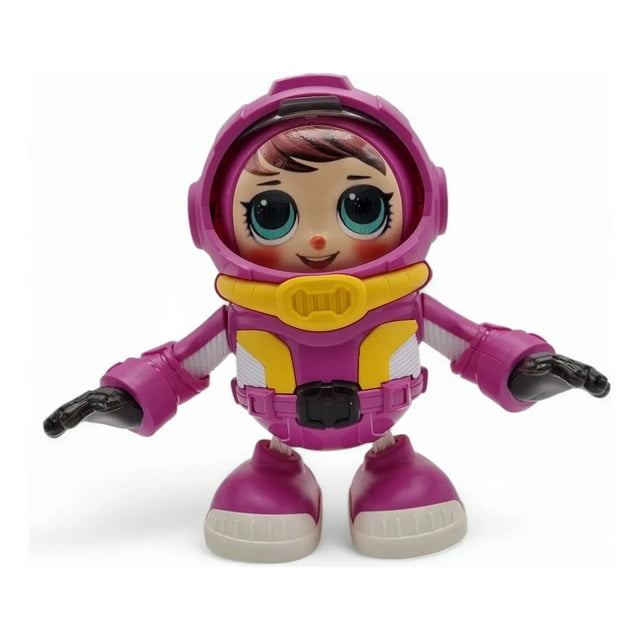 Robot astronauta exploradora espacial baila y emite luces y sonidos