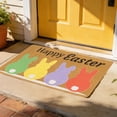 thumbnail image 2 of Ohufall Rabbit Pattern Easter Welcome Mat Absorbent Non Slip Doormat Indoor Outdoor Easter Decor For Entryway, 2 of 6