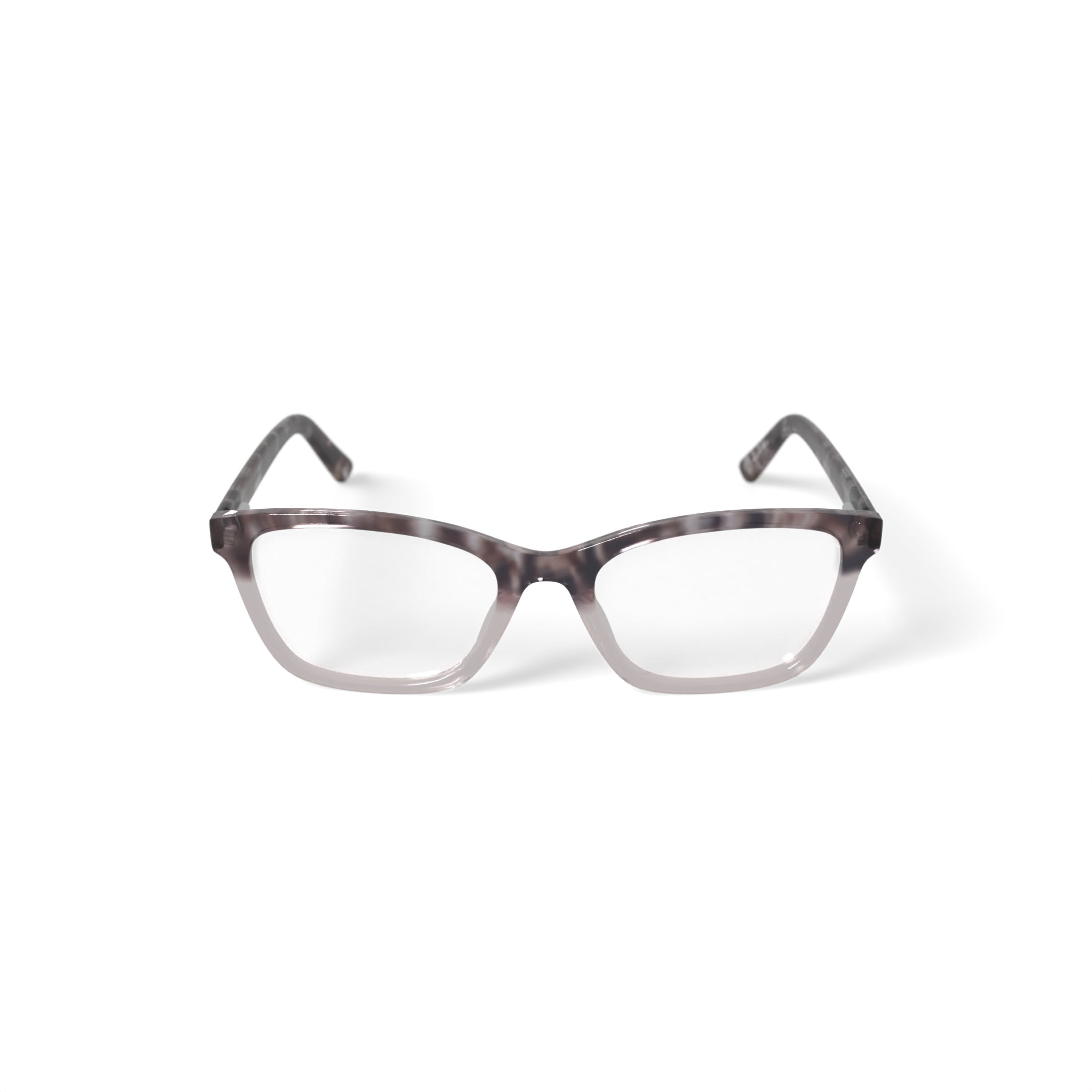 Hard Candy Women's HC207 Cat Eye Prescription Eyeglasses with Case, Brown Tortoise Gradient