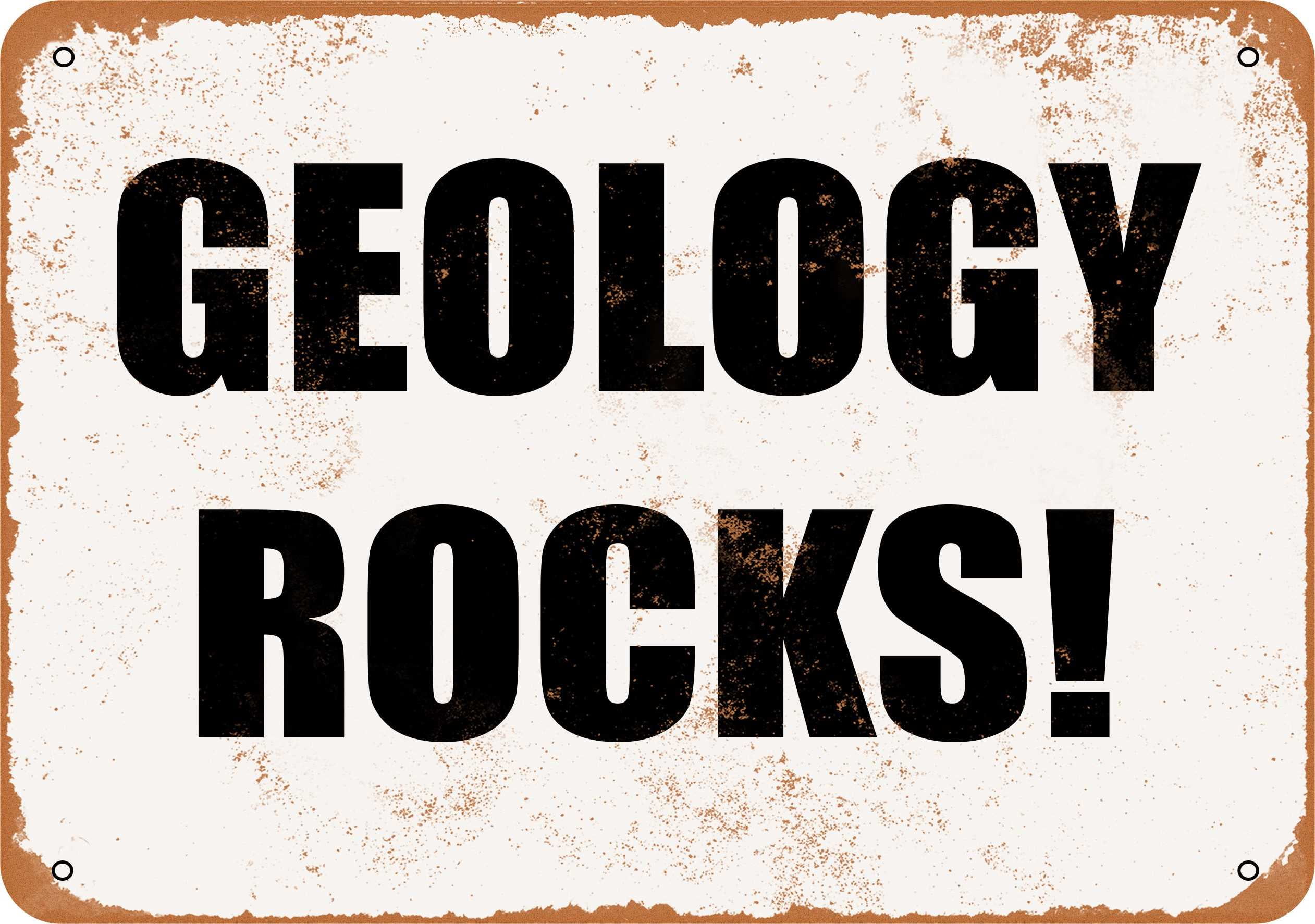 9 x 12 METAL SIGN - GEOLOGY ROCKS - Vintage Rusty Look - Walmart.com